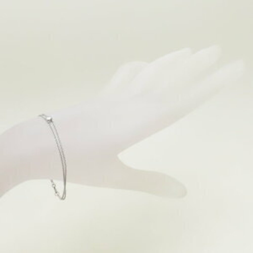 TIFFANY Solitaire Bracelet Diamond Platinum